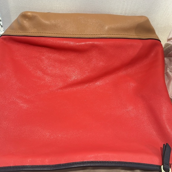 NWOT COACH Leather Colorblock Bleecker Bucket Crossbody/Shoulder Duffle Bag. - Picture 14 of 16